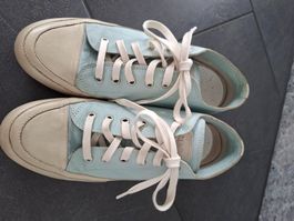 neuwertig Leder Candice Cooper Damen Sneaker, hellblau, 40