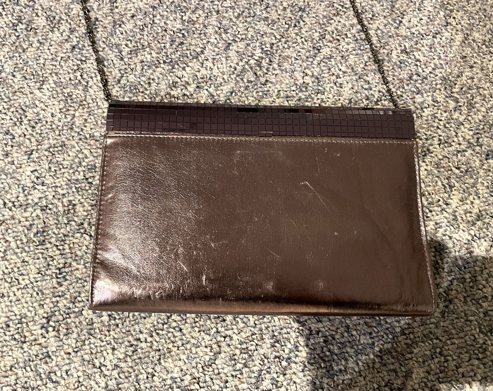 Borse da donna: Petit sac soirée violet à reflet – Nuovo (secondo la descrizione) da Genève venduto da flocon06 1