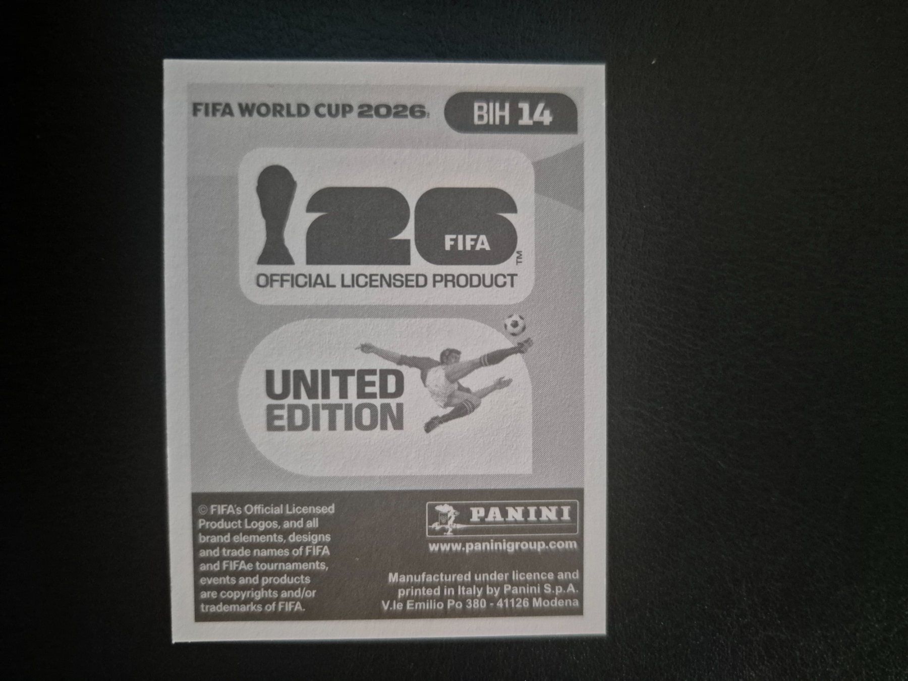 Panini Sammelbilder & Trading cards: Panini WM 26 BIH 14 – Neu (gemäss Beschreibung) aus Rorschacherberg von AJ3108 1