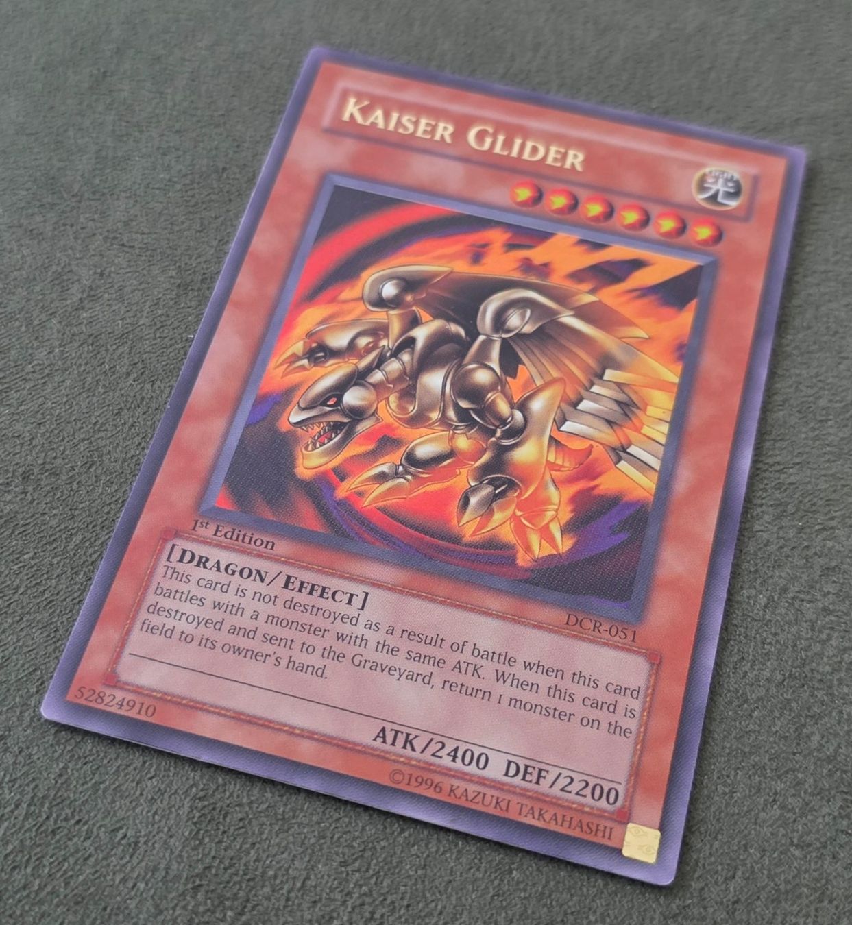 Yugioh Carte collezionabili: Yu-Gi-Oh! 1.Edition DCR-051 Kaiser Glider EX+ – Usato da Oberwil BL venduto da Autobueb 1