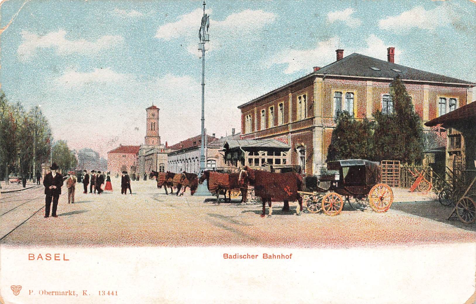 Cartoline postali: Basel Bahnhof – Usato da Biasca venduto da Blenio71