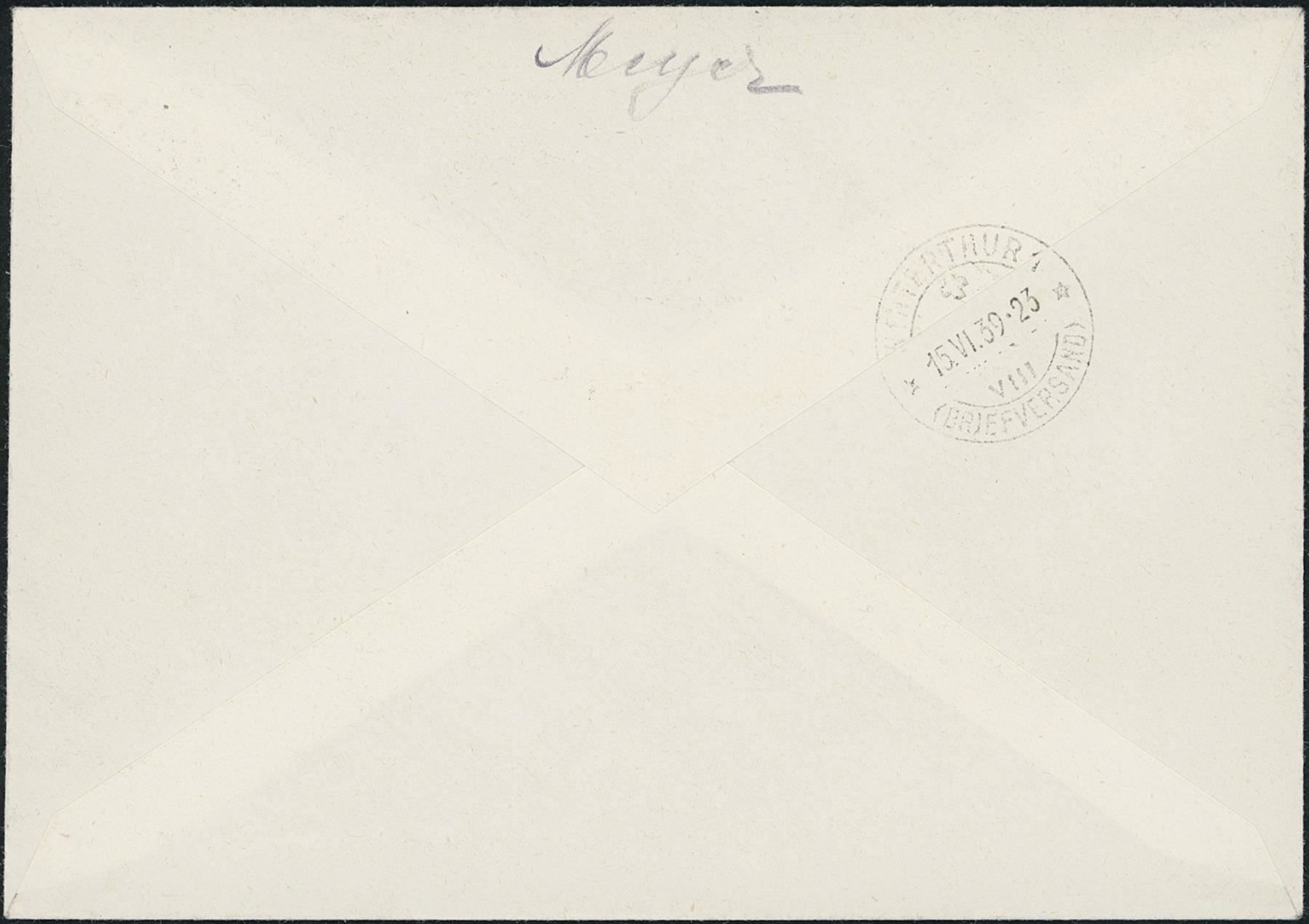 Tutti i francobolli: 1939 - Pro Patria - R FDC U4 – Usato da Schindellegi venduto da leecollect 1