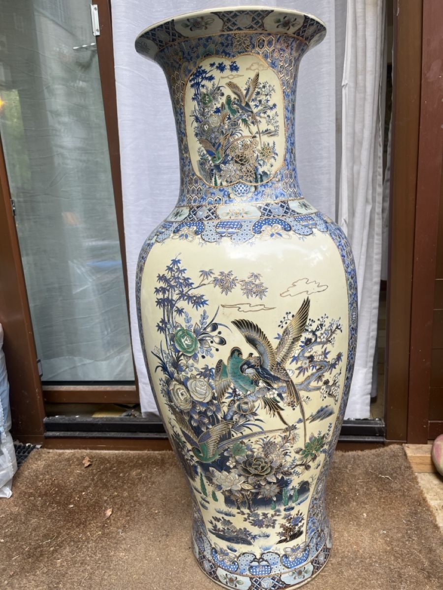 Vasi & Recipienti: grosse chinesische Vase mit vogelmotiv – Usato da Basel venduto da FLviaVogtLaur
