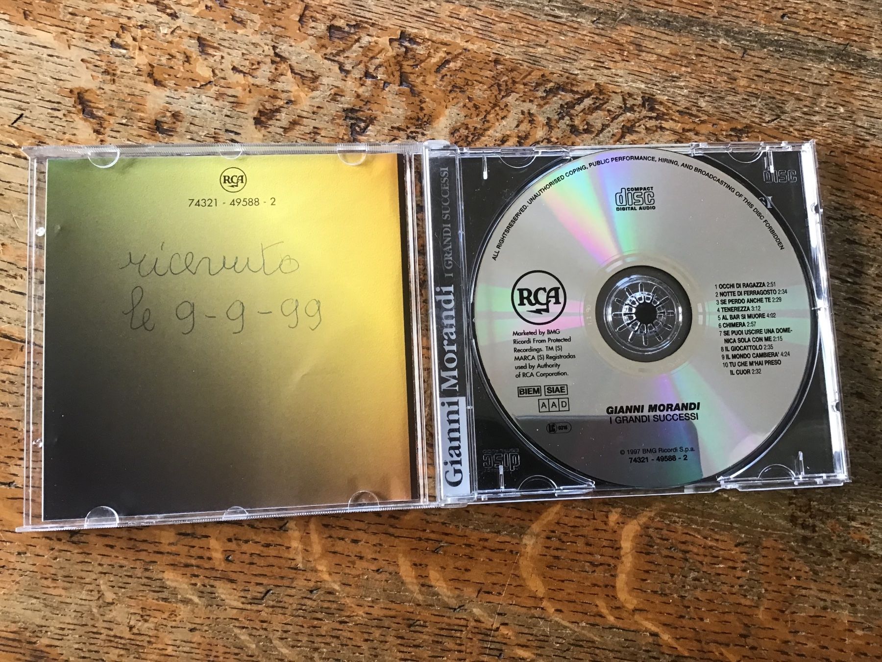 CDs: CD Gianni Morandi – Gebraucht aus Fully von Ruby97 1