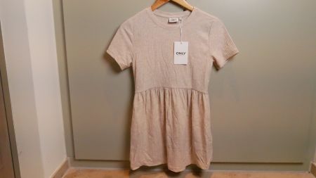 Only Maternity Olmmalaya Top Pumice Stone beige Kleid Shirt