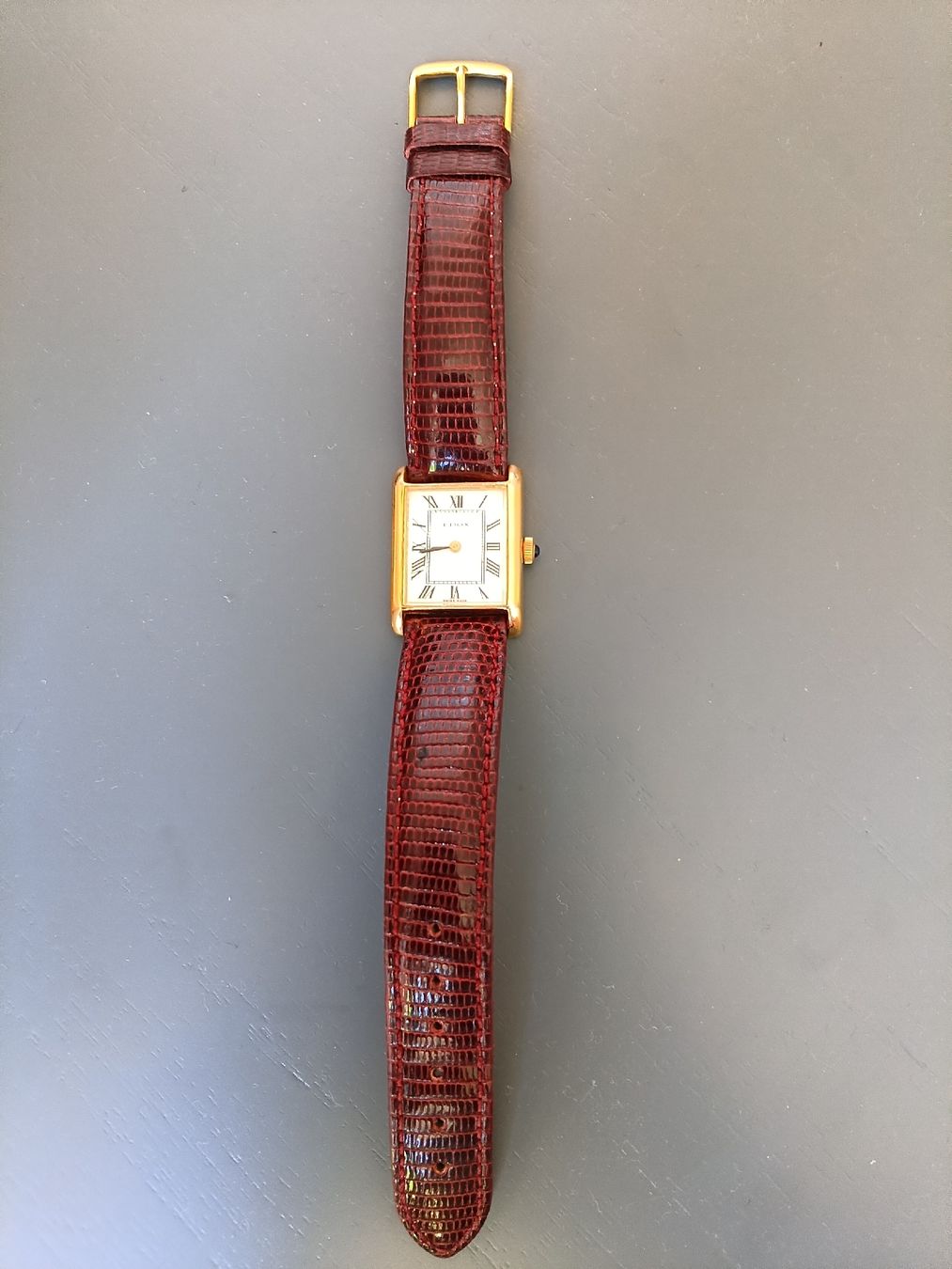 Edox Orologi: Beautiful Edox Tank Manual Winding – Usato da Uitikon Waldegg venduto da Alis_Stelian_Nenkov 6