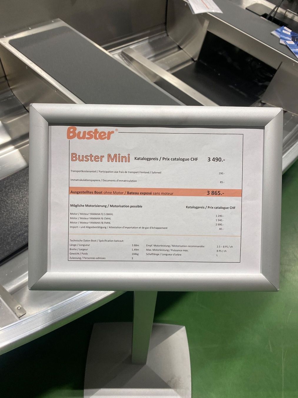 Buster Barche: Buster Mini Motorboot – Usato da Solothurn venduto da Eduka72 1