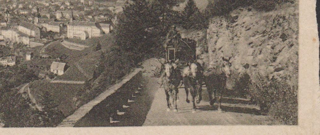 Cartoline postali: Chur   :   2 alte Ansichtskarten Pferd + Kutsche - Kaserne – Usato da Vitznau venduto da Ropaku 2