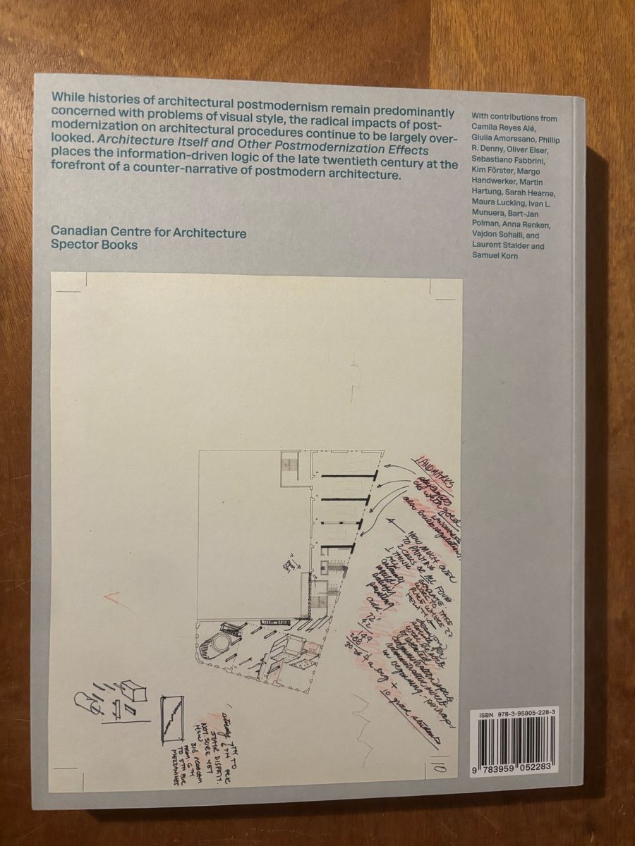 Libri: Architecture Itself and other postmodernization effects – Usato da Zürich venduto da WWehrle 1