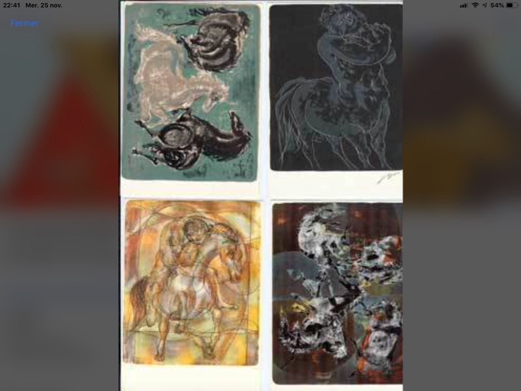 Ansichtskarten: 56 cartes postales Hans Erni de 1960 – Gebraucht aus DUGNY (-Leytron) von Rdeny 6
