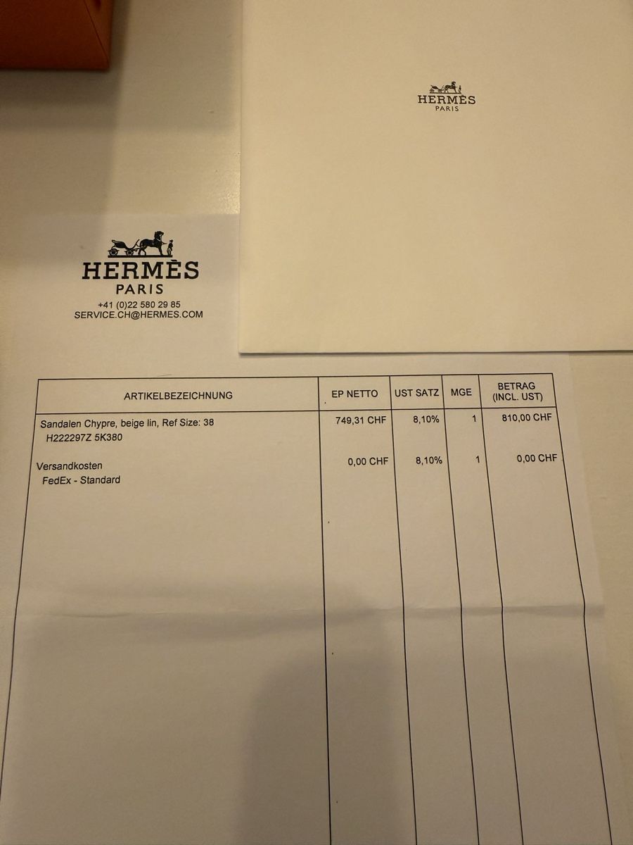 Hermès Scarpe da donna: Hermes Chypre 38 (fits 39) – Usato da Luzern venduto da Aistee 2