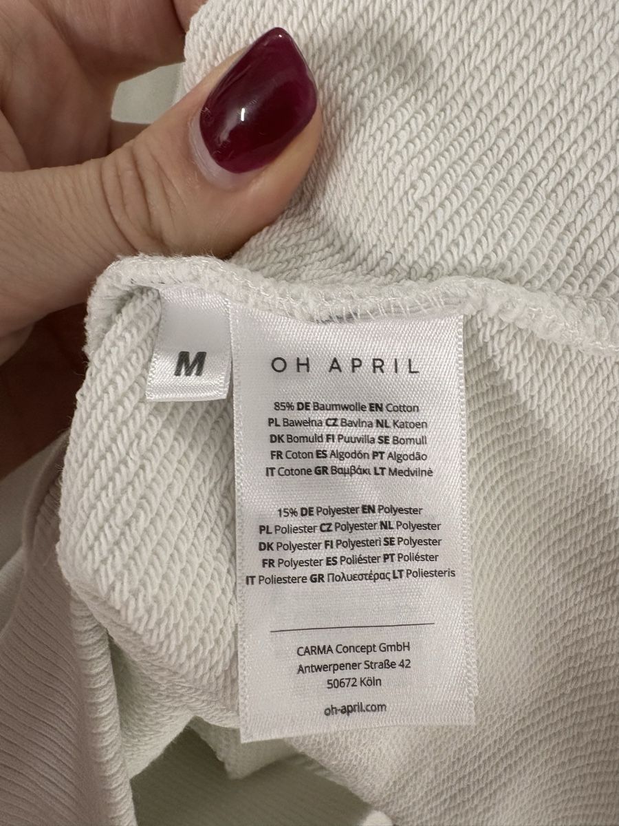 Maglioni & Felpe: Oh April Weisser Oversize Pullover Gr. M Sweatshirt – Usato da Regensdorf venduto da secondchancefashion 5