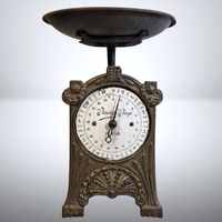 ⚖️ Antike Jugendstil Waage | Gusseisen | Vintage Küche Deko✨
