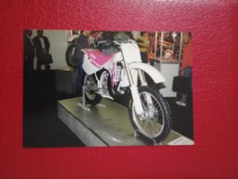 Photokarte Motorrad Ausstellung Yamaha