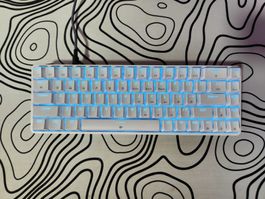 Weisse mechanische Gaming Tastatur