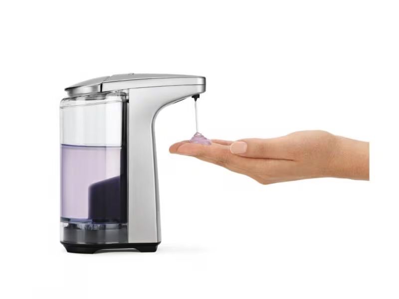 Portasapone: Simplehuman Sensorspender 237 ml, Silber – Nuovo e nell'imballaggio originale da Heimisbach venduto da LIFESTYLE-MORE 1