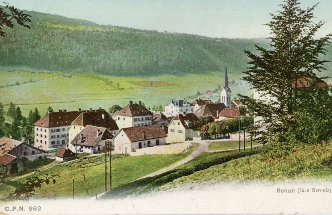Cartoline postali: Renan   BE        um  1 9 0 8 – Usato da Brig venduto da Valcards54