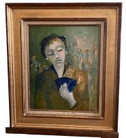 Rita Rielle - La joueuse,  Oel auf Leinwand