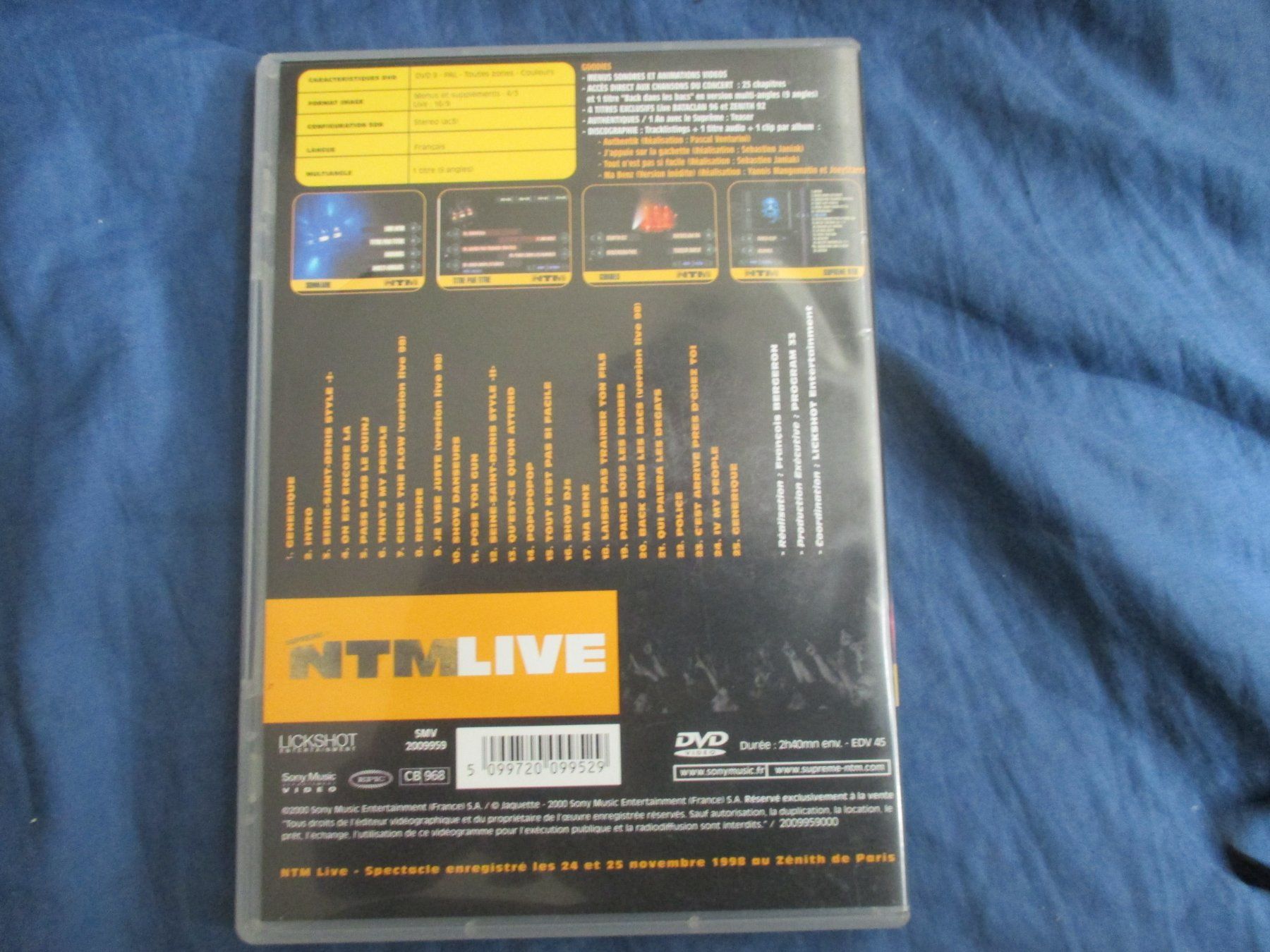 Tous les DVDs: NTM Live (rap) – D'occasion à Colombier NE par nene288 1