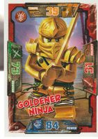 TCG NINJAGO TRADING CARD SERIE 1 # 027 GOLDENER NINJA