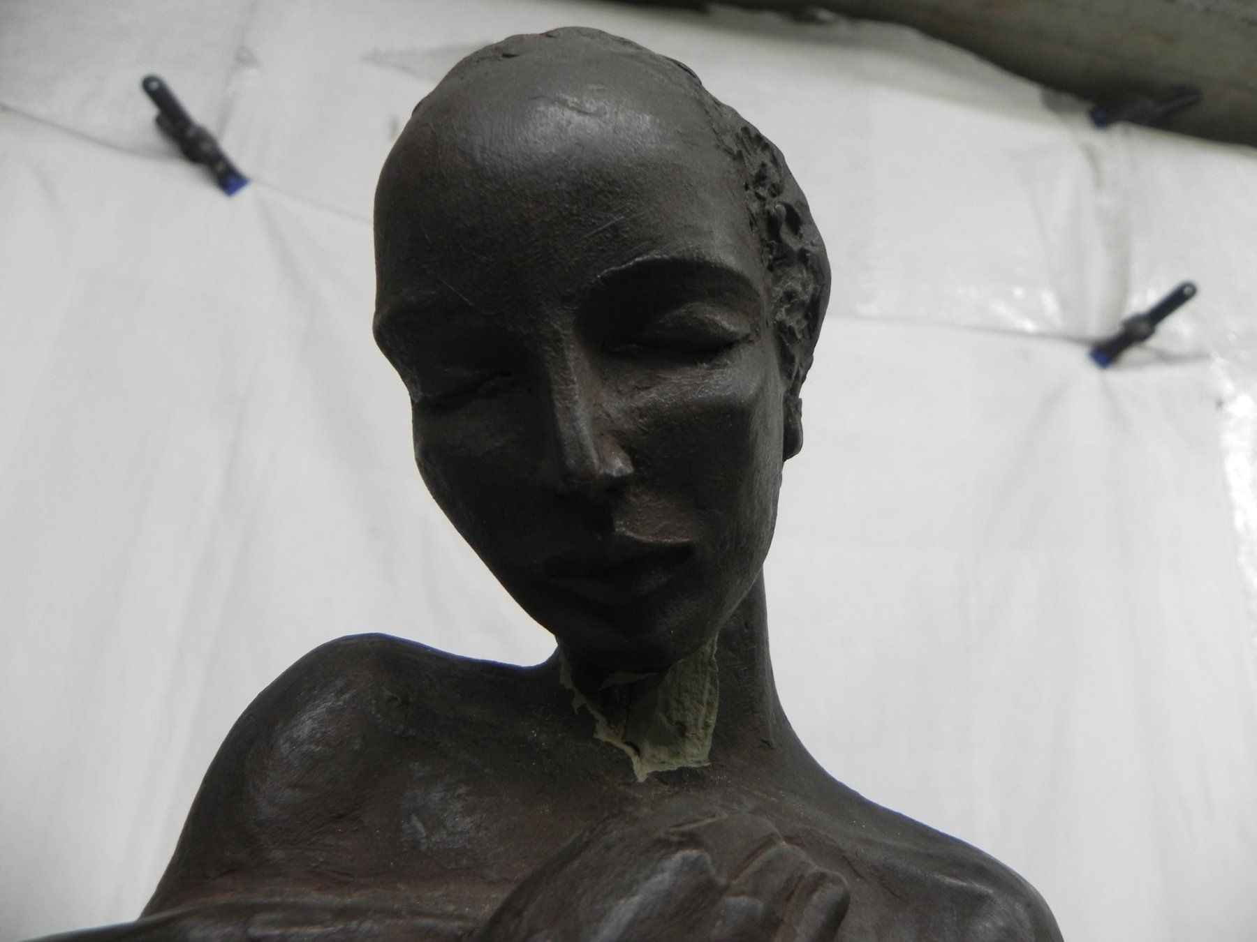 Sculture & Statue: Antike Ton Figur Elegante Frau – Usato da Basel venduto da sellout007 8
