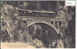 Chemin de Fer Martigny-Chatelard - Pont de Tretien sur le Tr