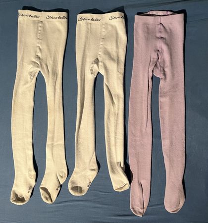 3 Mädchenstrumpfhosen, Grösse 98/104