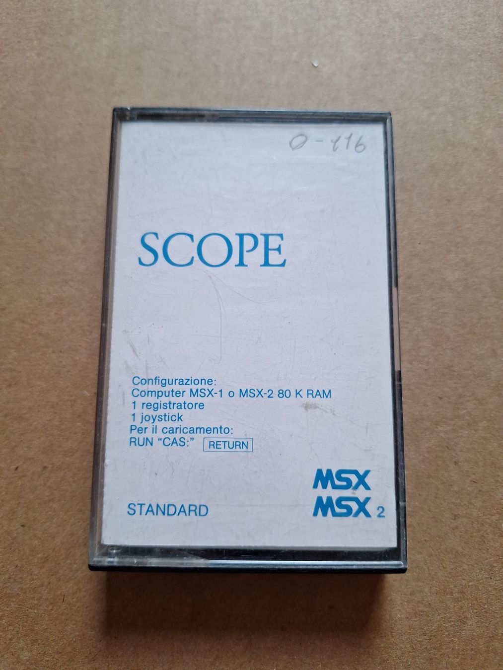 Giochi: Scope - MSX Game Kassette – Usato da Altstätten SG venduto da GGsGameshop