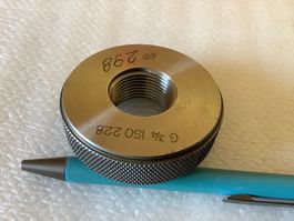 G 3/4“ Gut Gewindelehrring f. BSP Rohrgewinde, von ESO Swiss