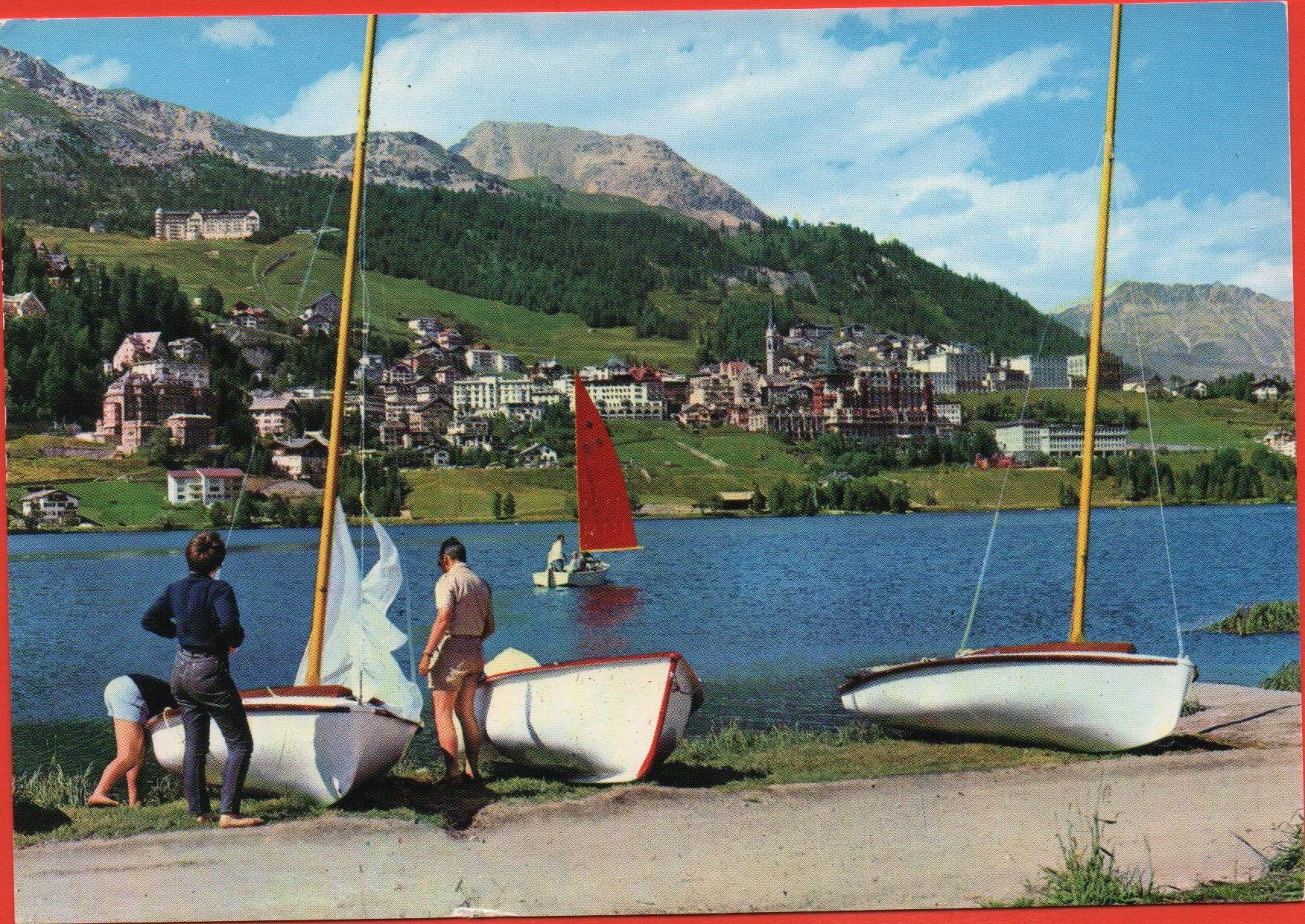 Ansichtskarten: ST. MORITZ Segelboot – Neu (gemäss Beschreibung) aus Jona von philajona