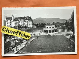 Vintage Ansichtskarte Schwimmbad Gstaad - Sommergruss!
