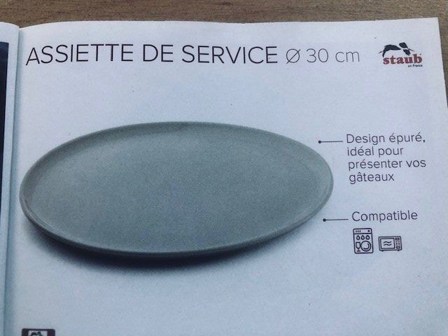 Teller: STAUB ASSIETTE DE SERVICE 30 CM NEUF – Neu und originalverpackt aus Bernex von eunicefitz 2