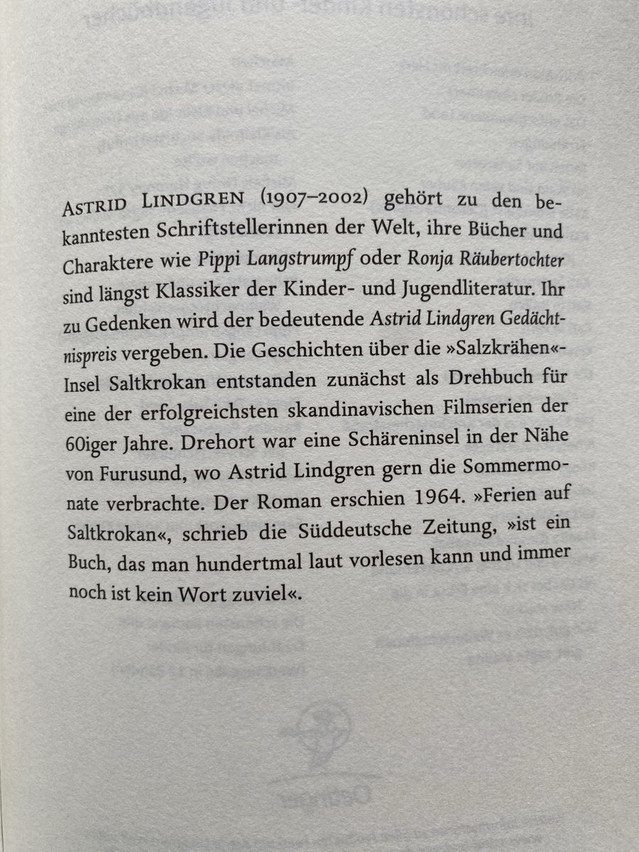Libri: Ferien auf Saltkrokan - Astrid Lindgren – Usato da Schwarzenburg venduto da Michellu 7