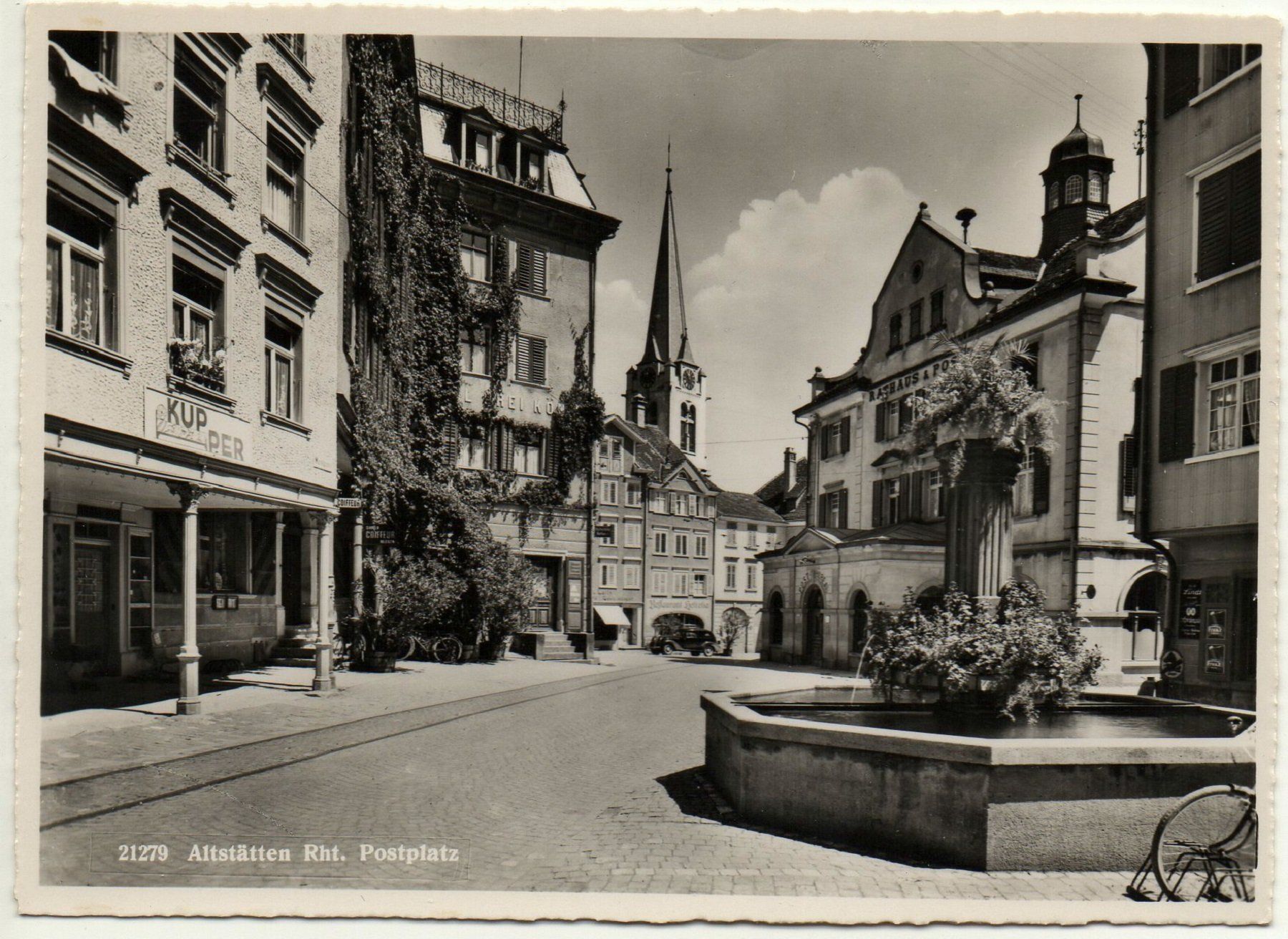 Cartes postales: ALTSTÄTTEN Rheintal - Postplatz – D'occasion à Jona par philajona