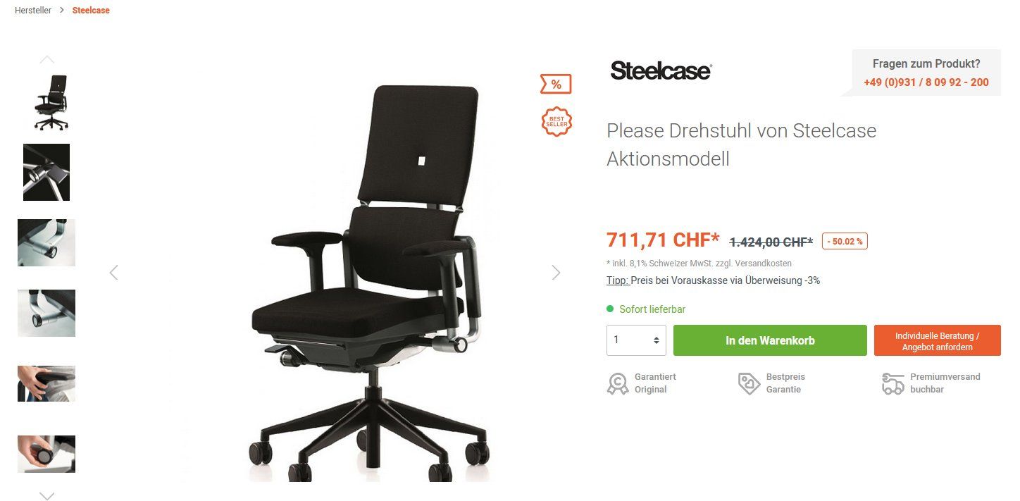 Scrivanie: Komplettes Home-Office-Set (Stehtisch) – Usato da Schaffhausen venduto da gdi_6st5 2