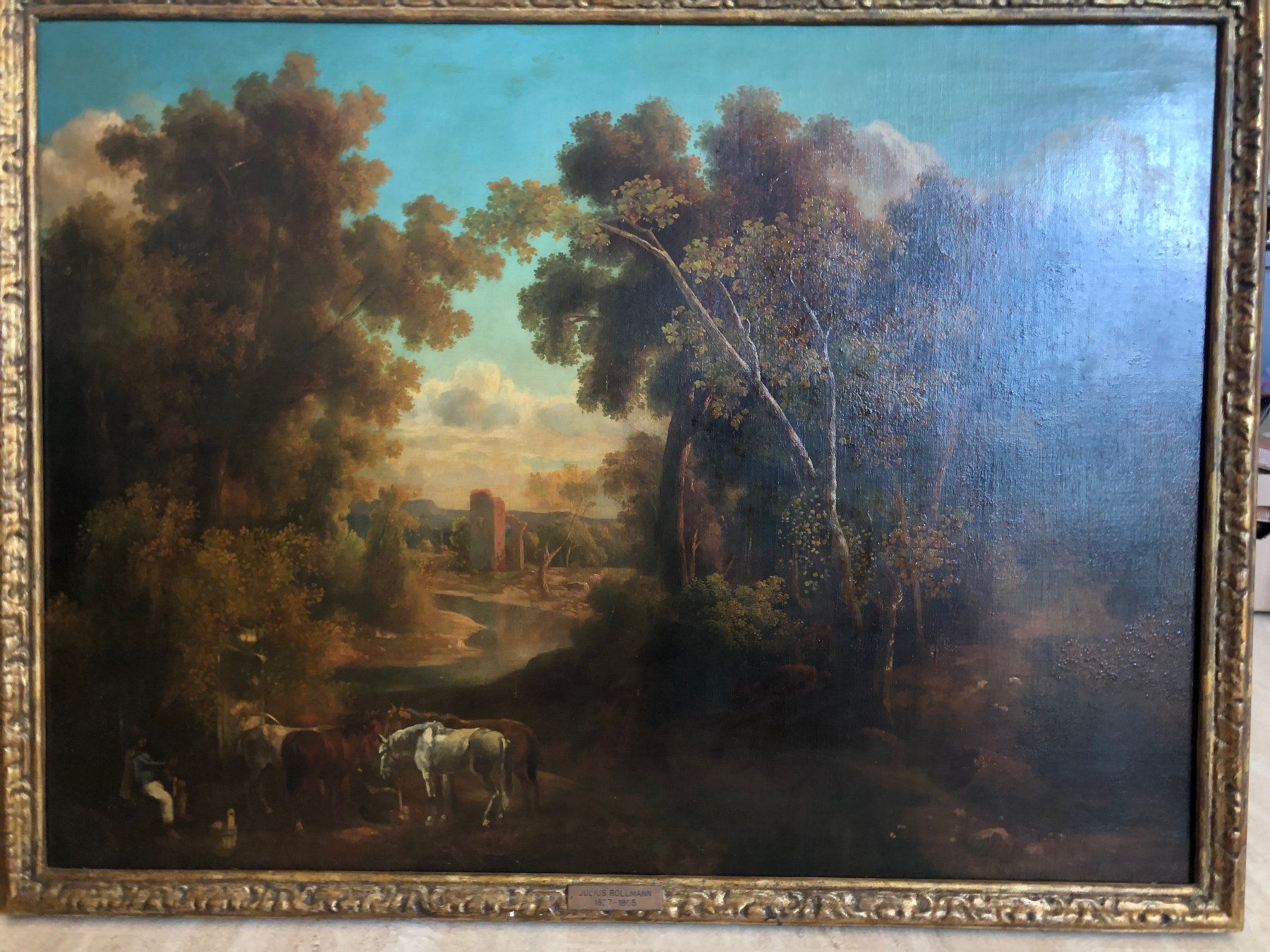 Dipinti: JULIUS ROLLMANN 1827-  1865 QUADRO A OLIO – Usato da Davesco-Soragno venduto da kappas