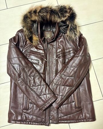 🧥 Herren Echt-Lederjacke mit Echt-Pelz – stilvoll & warm🧥