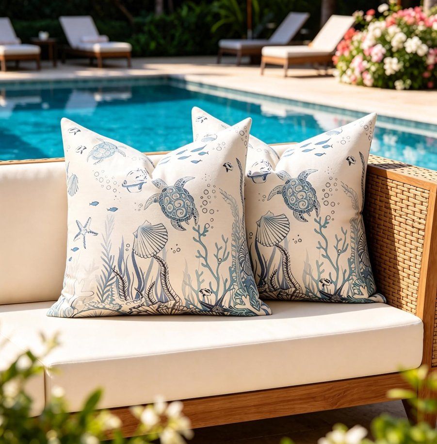 Coussins: Kissenhüllen Outdoor 2er-Set 50x50cm – Neuf avec emballage d'origine à Adlikon b.Regensdorf par MK-VORHANGSERVICE 1
