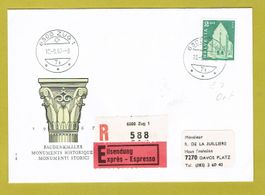 Baudenkmäler 1967 Zug, Ersttagsbrief mit Ortsstempel Zug