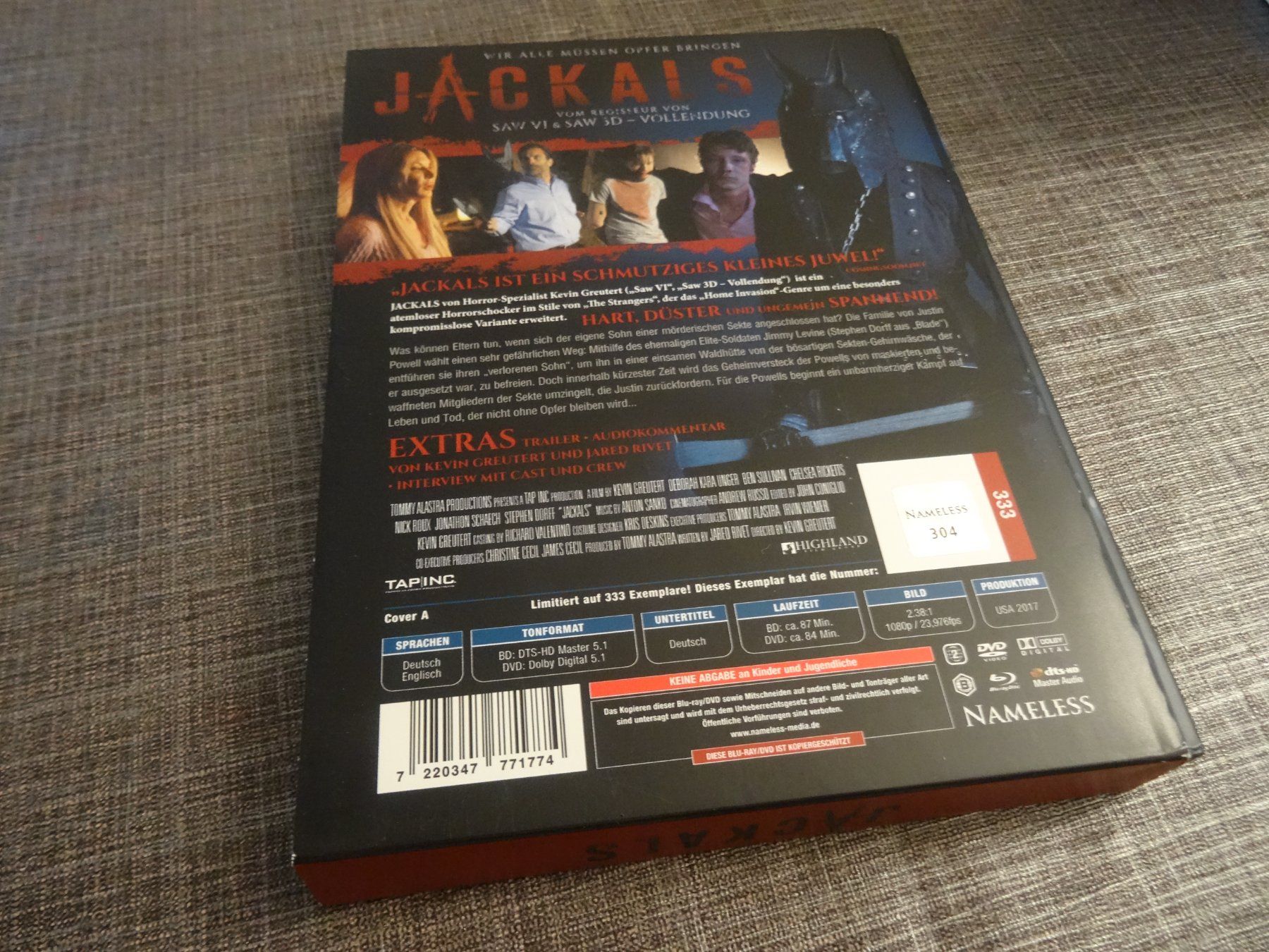 Tutti i DVDs: Jackals - Full Uncut Version Mediabook BLU-RAY/DVD – Usato da Olten venduto da Disc-Verkauf 1