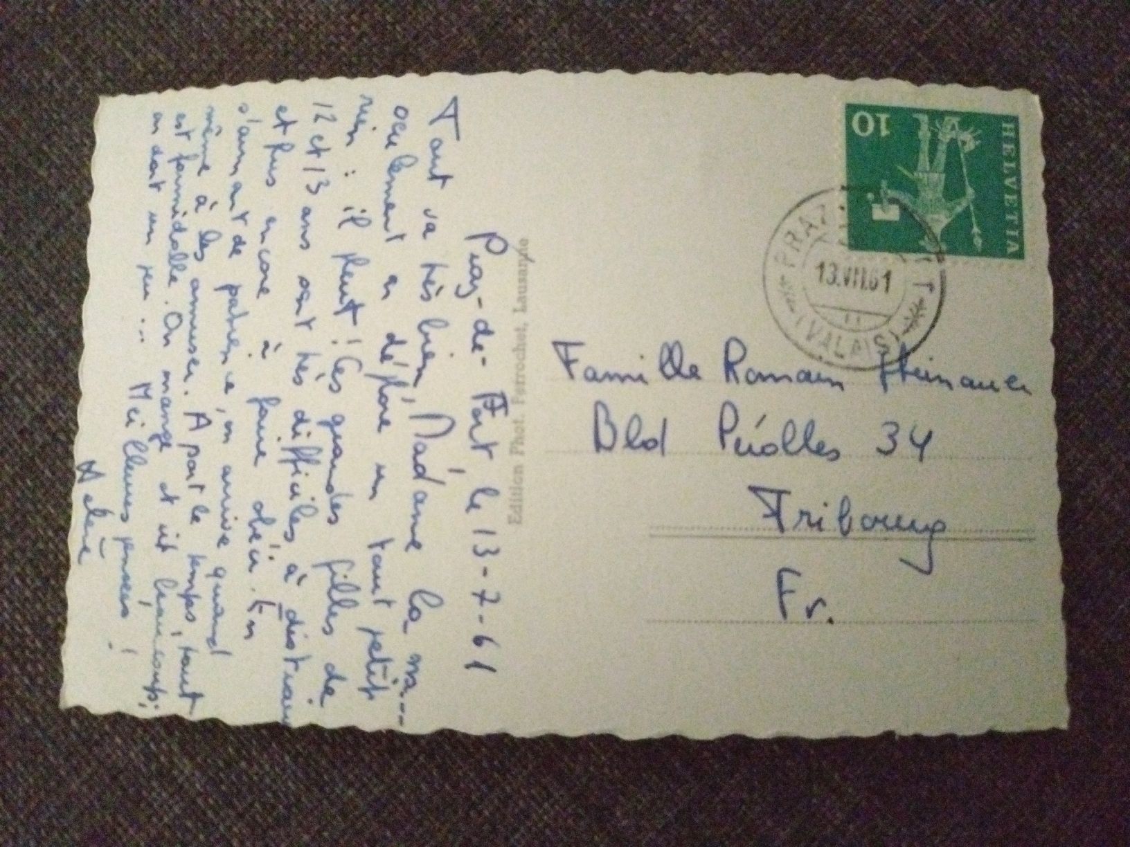 Cartes postales: Carte postale ancienne, Vieille Fileuse, Valais – D'occasion à Farvagny-le-Grand par LaCaverne 1