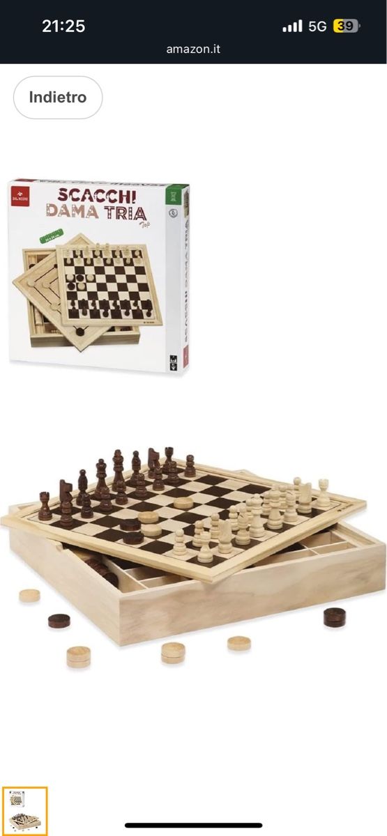Giochi: Scacchi Dama Tria – Usato da Derendingen venduto da Federer89x 1