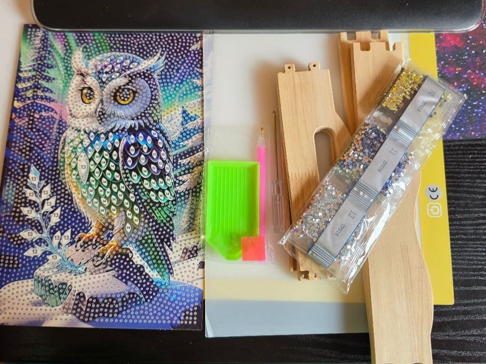 Bastelsets: DIAMOND PAINTING TABLETT EULE – Neu und originalverpackt aus Dintikon von bonita099