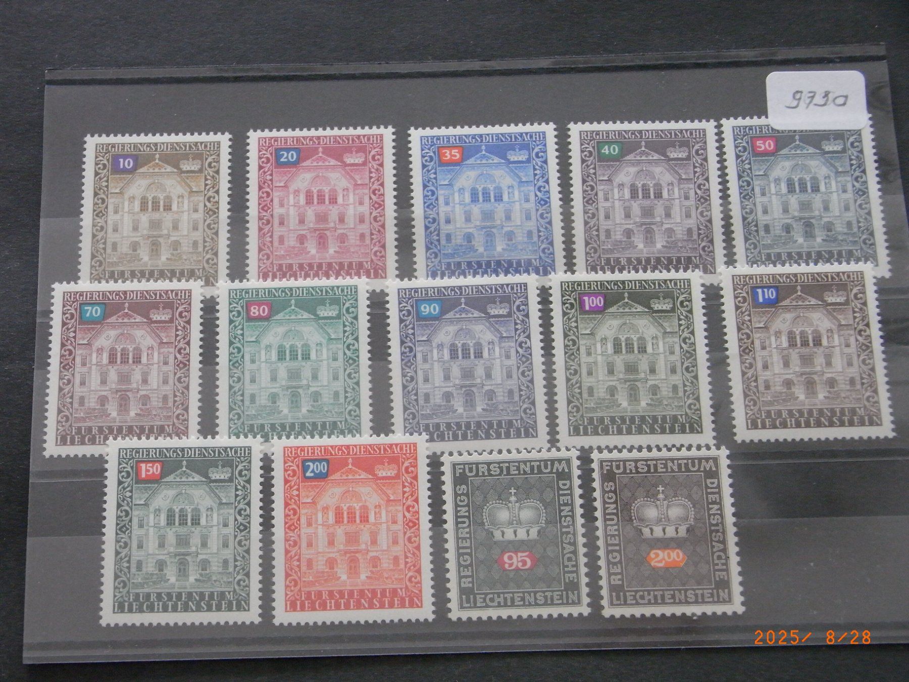 Tutti i francobolli: Stecker Dienstmarken 60-71, 56, 59 alles ** – Usato da Ittigen venduto da shetland
