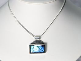 Pendentif / Anhänger Argent 925 & Labradorit / Labradorite