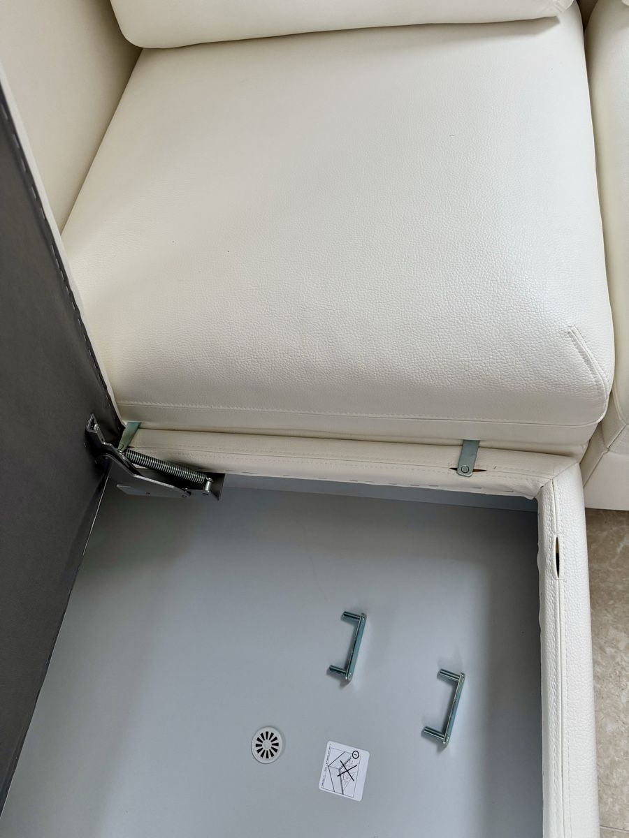 Ikea Divani: IKEA Vallentuna Leder Sofa Weiss – Usato da Rudolfstetten venduto da helenico23 5