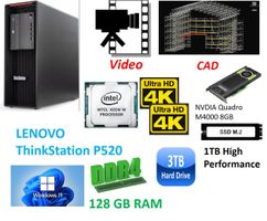 Lenovo P520 Thinkstation PC 128GB RAM 1TB NVME SSD M4000 CAD