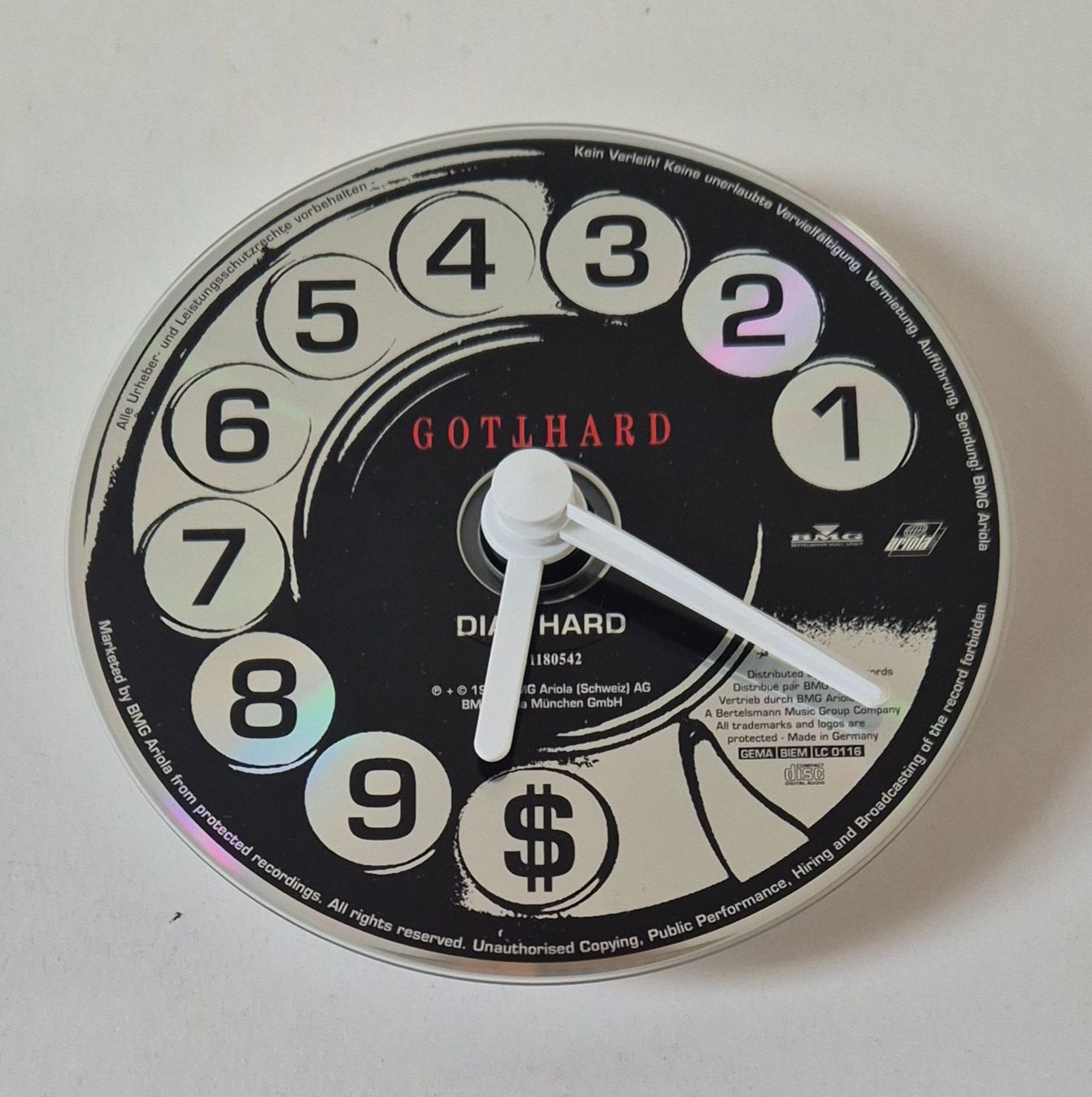Orologi: Gotthard Original Dial Hard Wanduhr mit Original Pin – Nuovo (secondo la descrizione) da Bänk (Dägerlen) venduto da Tinu24