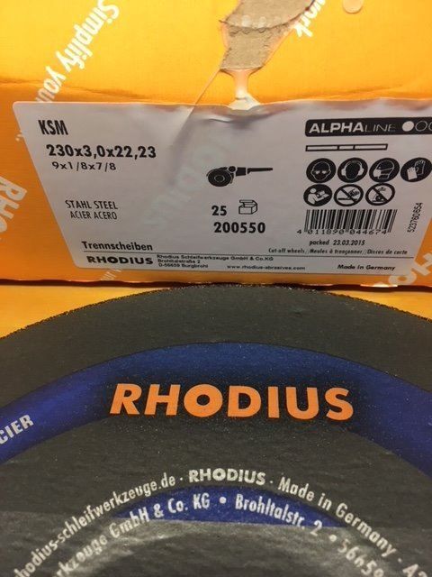 Metall- & Schlosserei Werkzeug: Qualitäts-Trennscheiben 230mm/ 3mm – Neu und originalverpackt aus Zuzwil SG von Dorian67