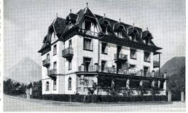 Interlaken - Hotel de la Paix + c1935